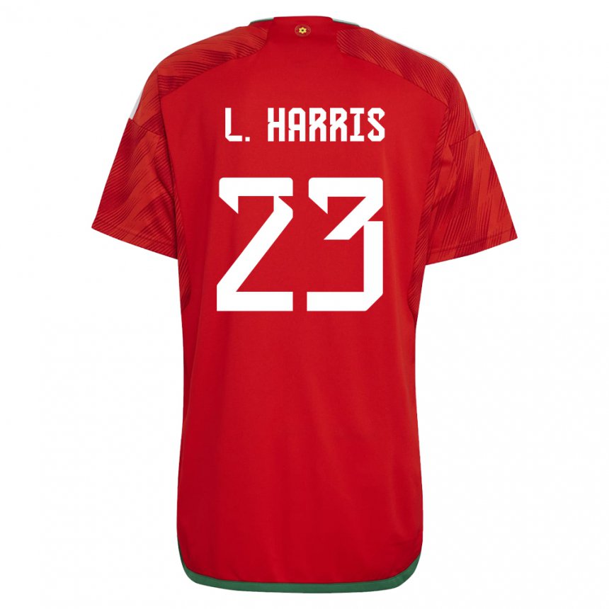Criança Camisola Galesa Luke Harris #23 Vermelho Principal 22-24 Camisa