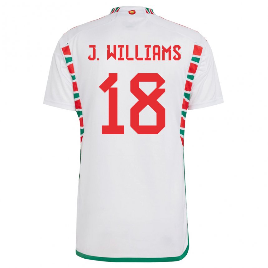 Criança Camisola Galesa Jonathan Williams #18 Branco Alternativa 22-24 Camisa