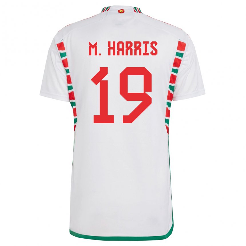 Criança Camisola Galesa Mark Harris #19 Branco Alternativa 22-24 Camisa