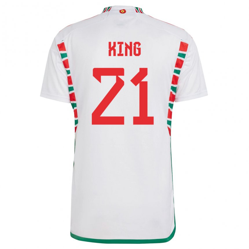 Criança Camisola Galesa Tom King #21 Branco Alternativa 22-24 Camisa