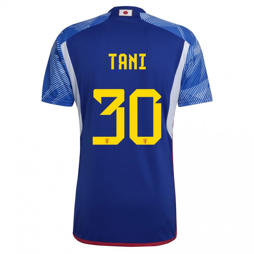 Homem Camisola Japonesa Kosei Tani #30 Azul Real Principal 22-24 Camisa