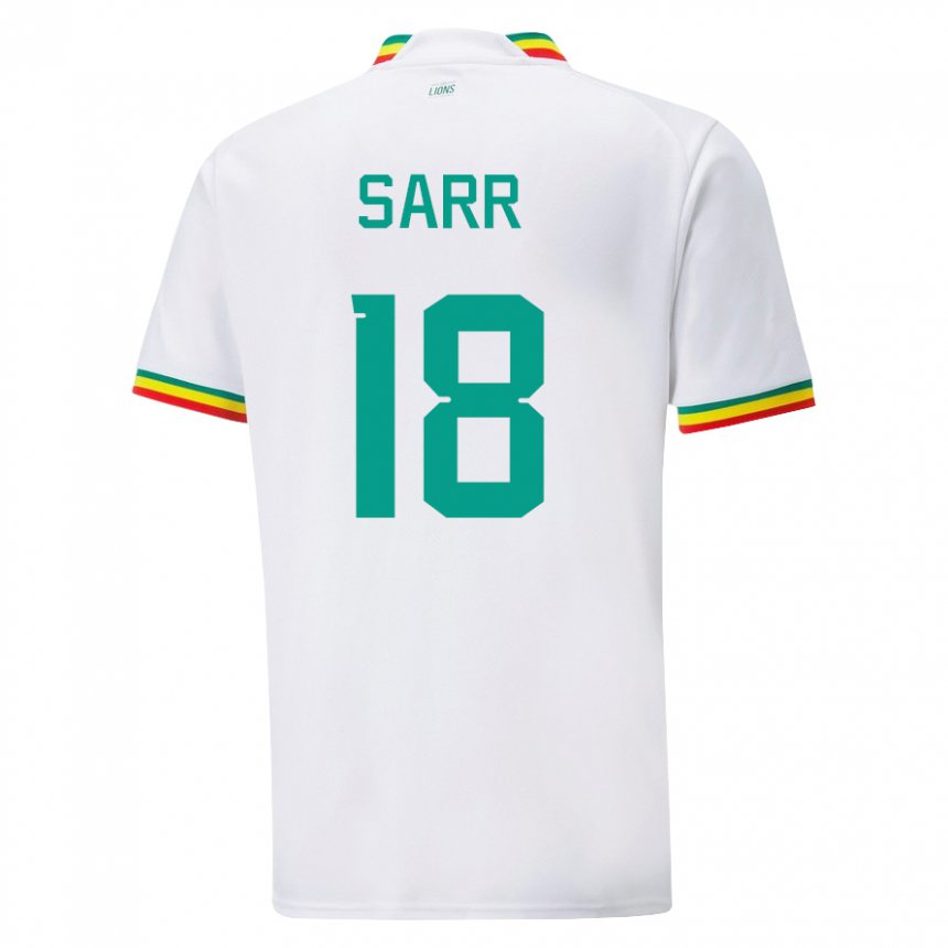 Homem Camisola Senegalesa Ismaila Sarr #18 Branco Principal 22-24 Camisa