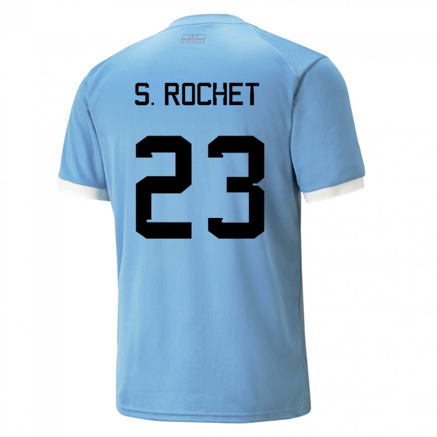 Homem Camisola Uruguaia Sergio Rochet #23 Azul Principal 22-24 Camisa