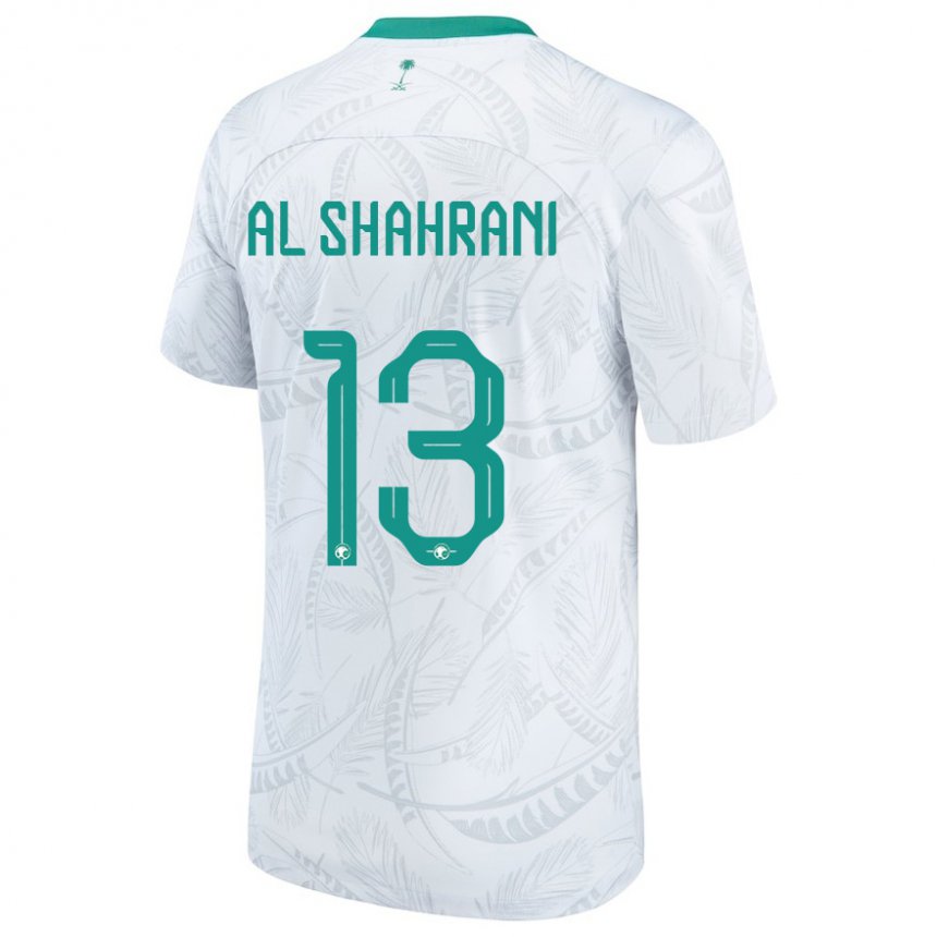 Homem Camisola Saudita Yaseer Al Shahrani #13 Branco Principal 22-24 Camisa