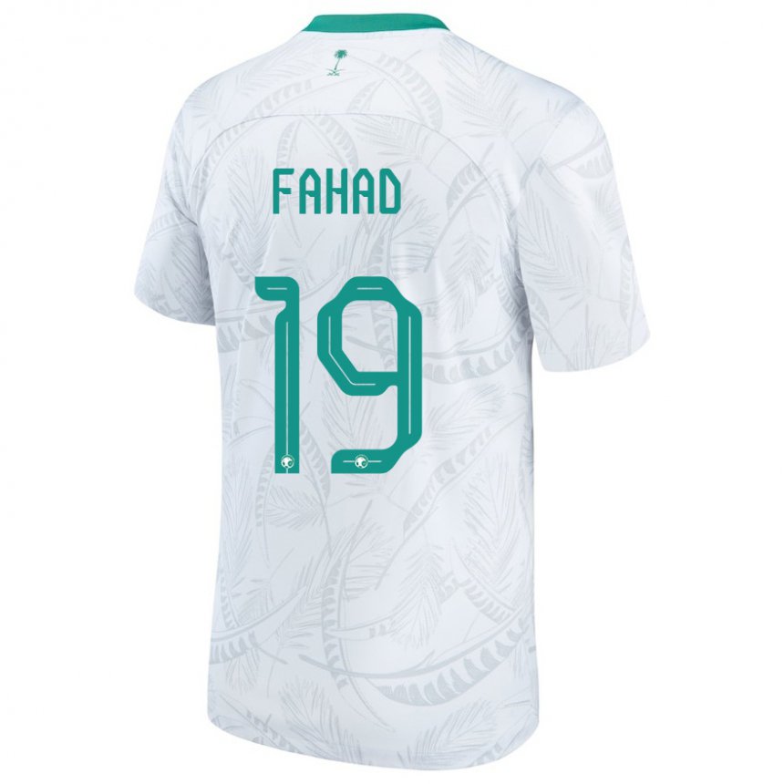 Homem Camisola Saudita Fahad Al Muwallad #19 Branco Principal 22-24 Camisa