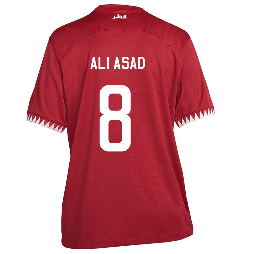 Homem Camisola Catari Ali Asad #8 Castanho Principal 22-24 Camisa