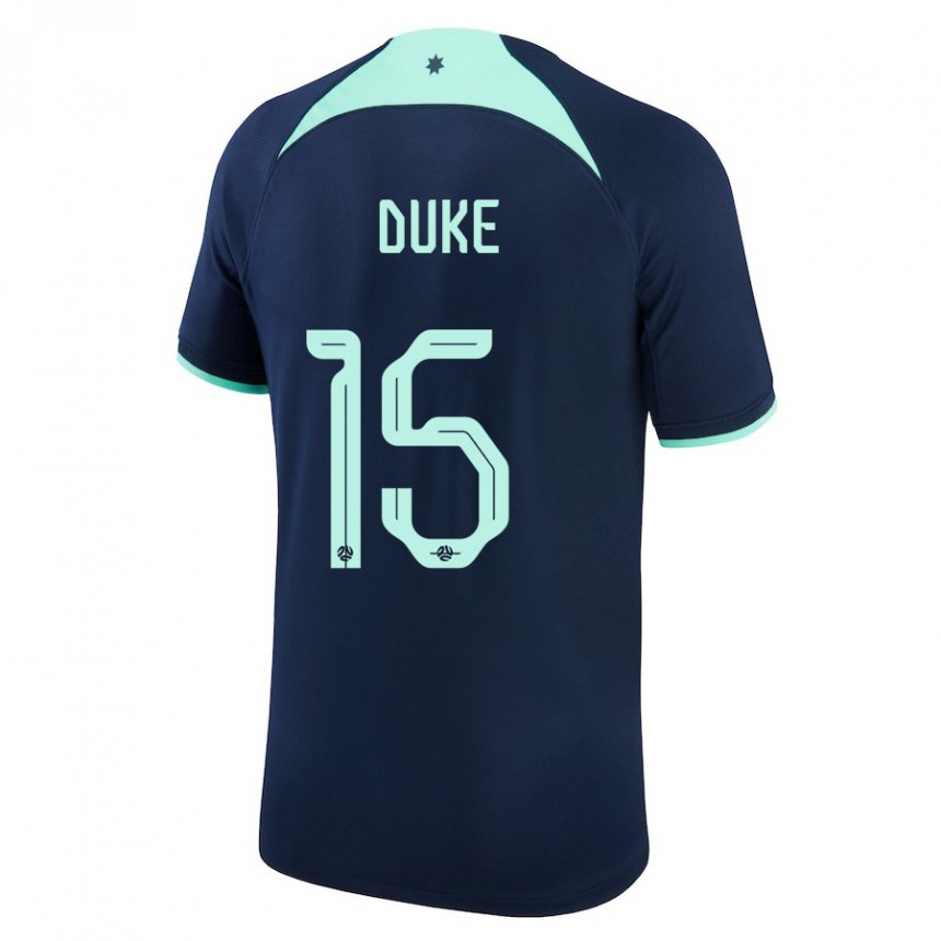 Homem Camisola Australiana Mitchell Duke #15 Azul Escuro Alternativa 22-24 Camisa