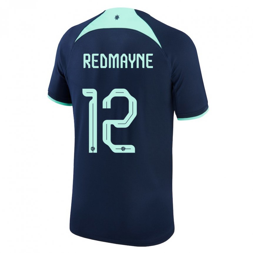 Homem Camisola Australiana Andrew Redmayne #12 Azul Escuro Alternativa 22-24 Camisa