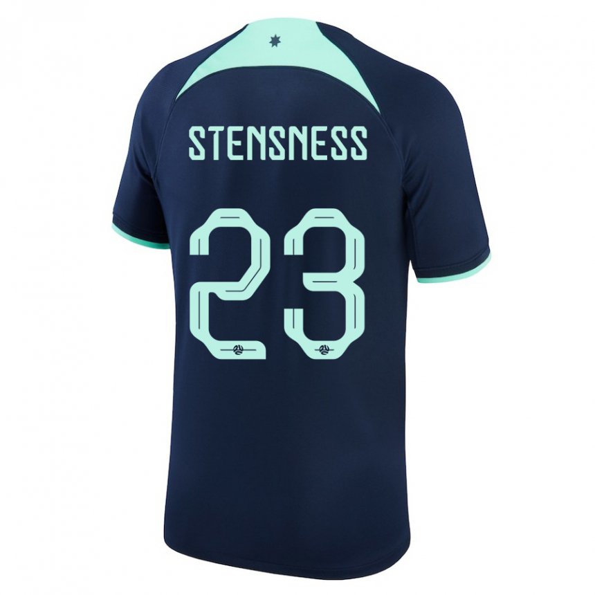 Homem Camisola Australiana Gianni Stensness #23 Azul Escuro Alternativa 22-24 Camisa