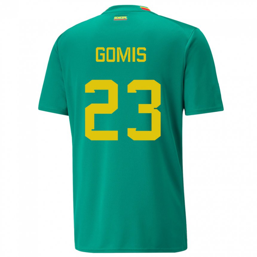 Homem Camisola Senegalesa Alfred Gomis #23 Verde Alternativa 22-24 Camisa