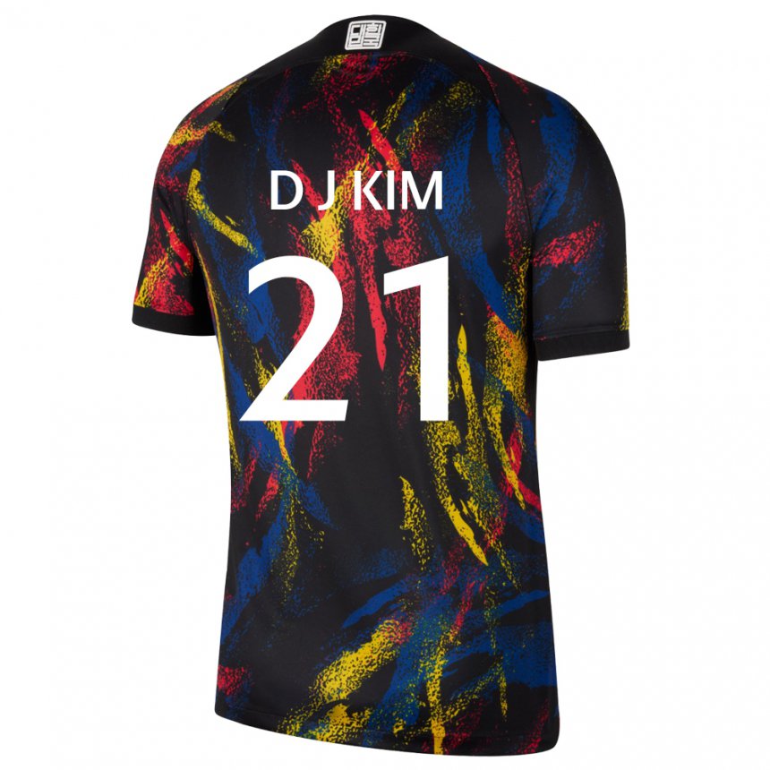 Homem Camisola Sul‑coreana Dong-jun Kim #21 Multicolorido Alternativa 22-24 Camisa