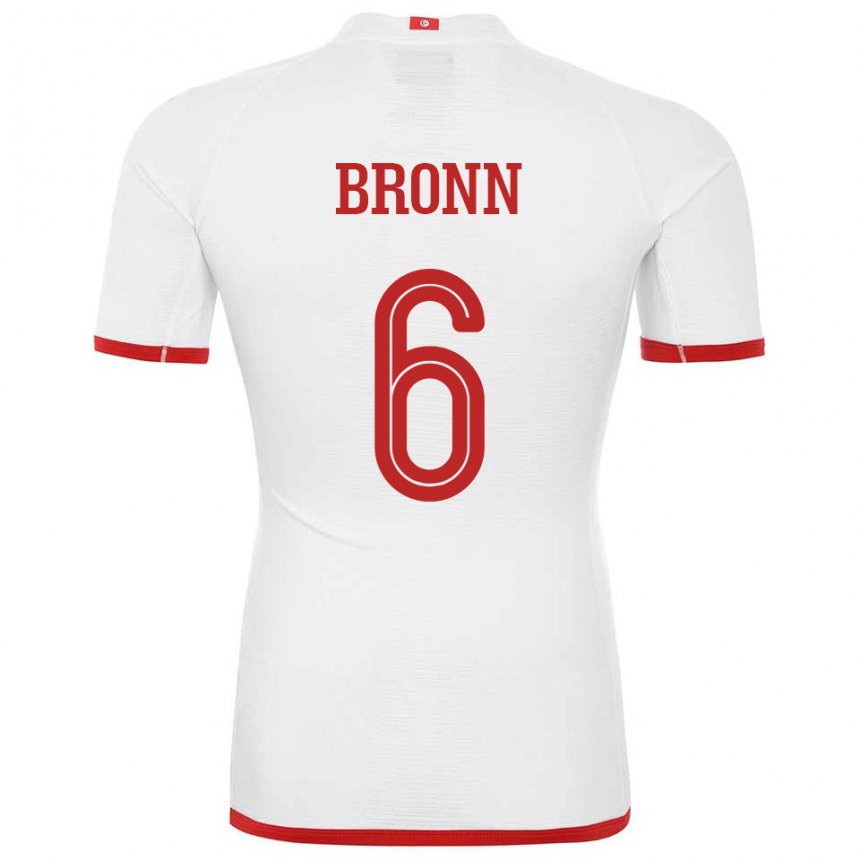 Homem Camisola Tunisiana Dylan Bronn #6 Branco Alternativa 22-24 Camisa