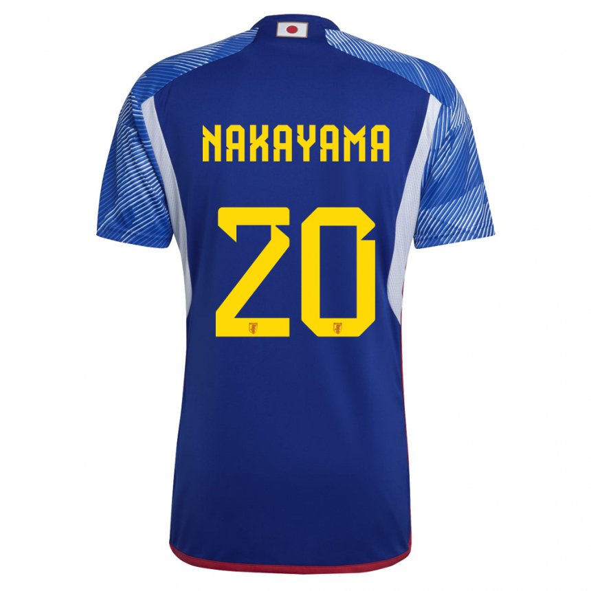 Mulher Camisola Japonesa Yuta Nakayama #20 Azul Real Principal 22-24 Camisa