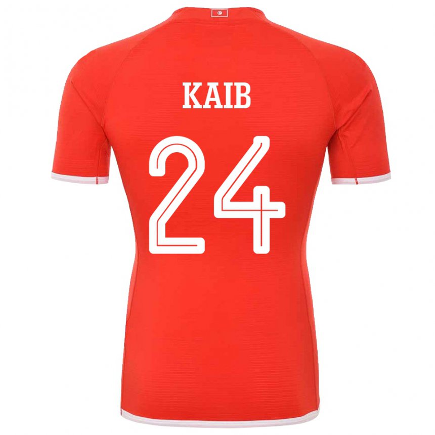 Mulher Camisola Tunisiana Rami Kaib #24 Vermelho Principal 22-24 Camisa