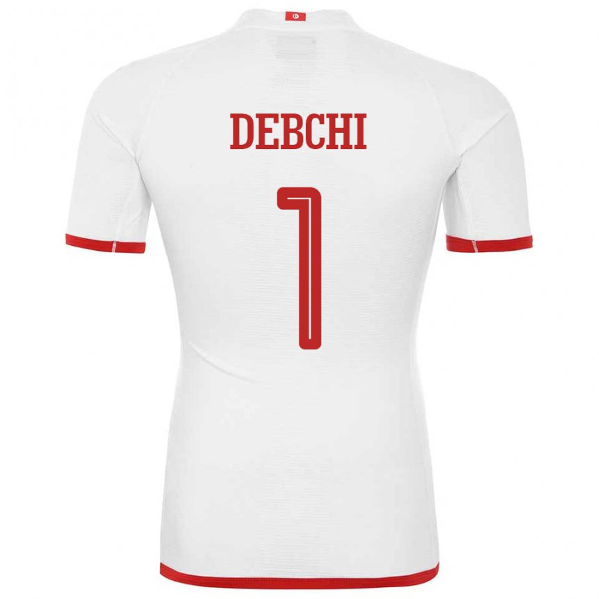 Mulher Camisola Tunisiana Mohamed Sedki Debchi #1 Branco Alternativa 22-24 Camisa