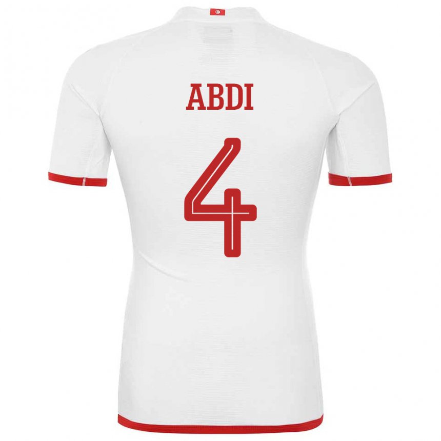 Mulher Camisola Tunisiana Ali Abdi #4 Branco Alternativa 22-24 Camisa