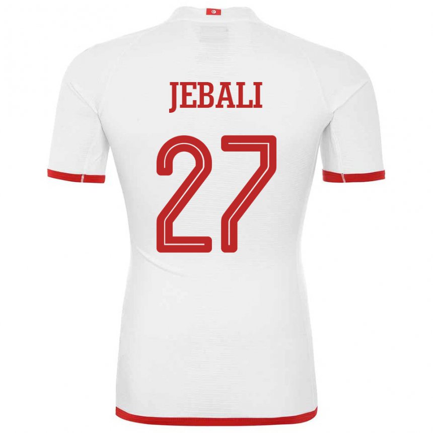 Mulher Camisola Tunisiana Issam Jebali #27 Branco Alternativa 22-24 Camisa