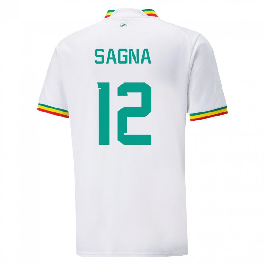 Criança Camisola Senegalesa Safietou Sagna #12 Branco Principal 22-24 Camisa