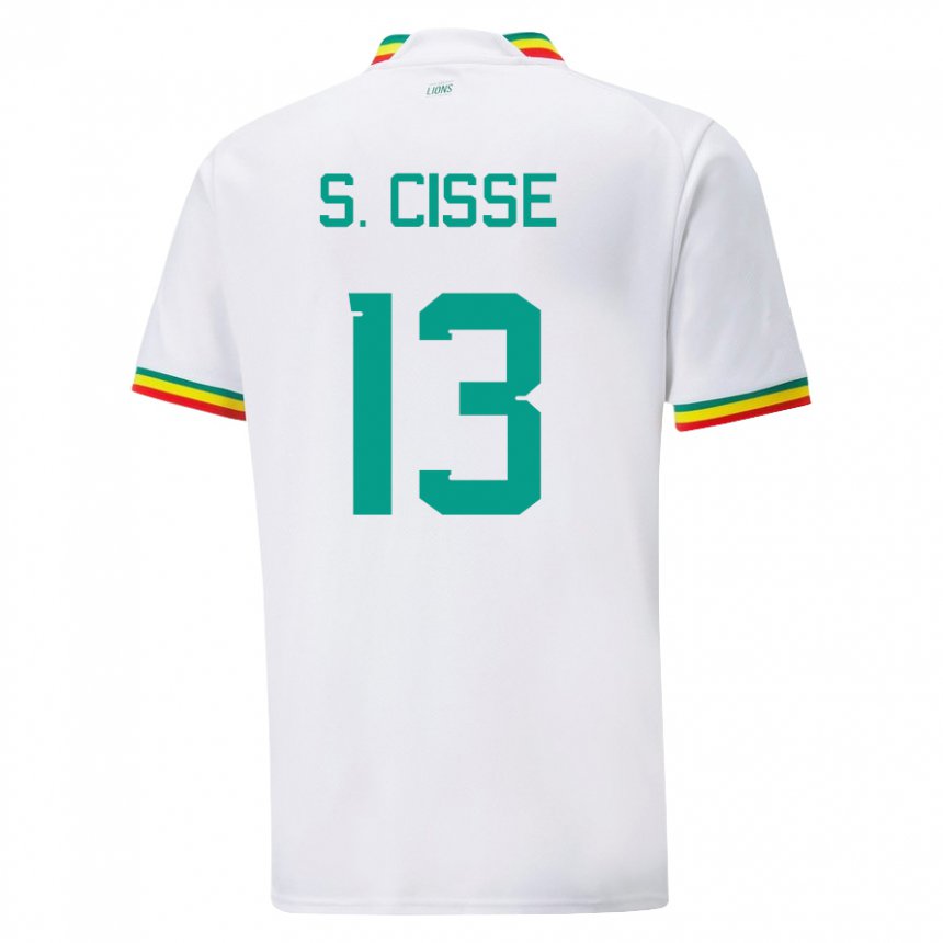 Criança Camisola Senegalesa Souleymane Cisse #13 Branco Principal 22-24 Camisa