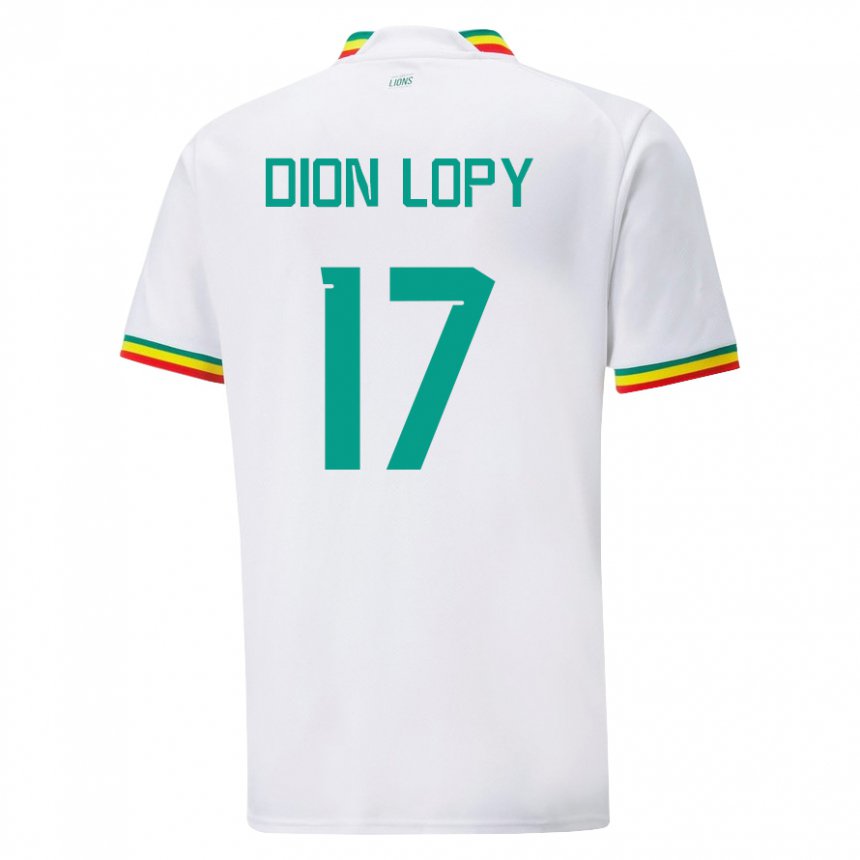 Criança Camisola Senegalesa Dion Lopy #17 Branco Principal 22-24 Camisa