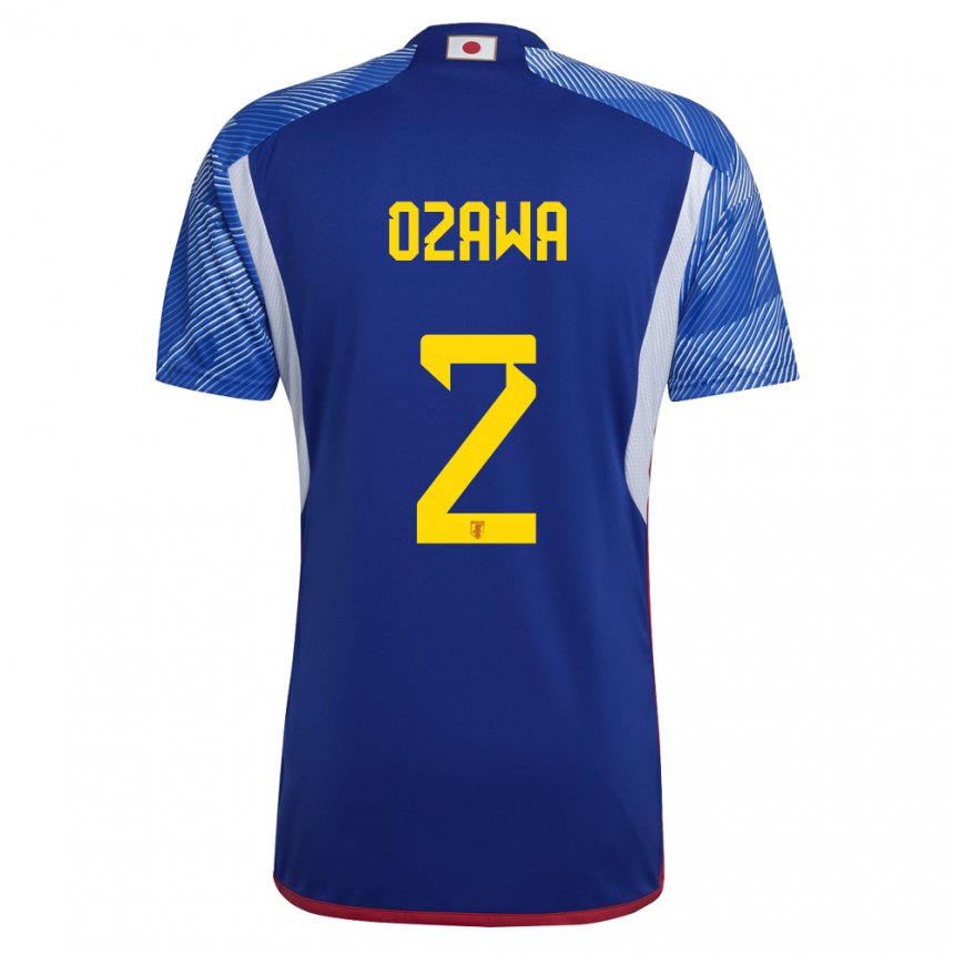 Criança Camisola Japonesa Haruki Ozawa #2 Azul Real Principal 22-24 Camisa