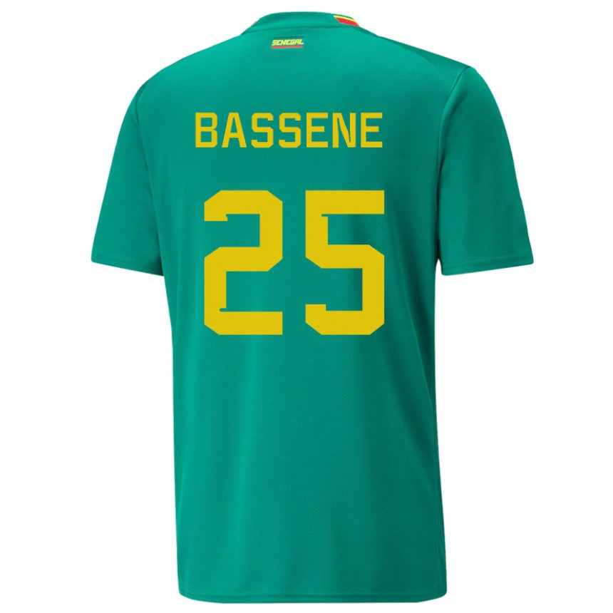 Criança Camisola Senegalesa Pascaline Bassene #25 Verde Alternativa 22-24 Camisa
