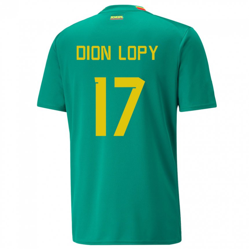 Criança Camisola Senegalesa Dion Lopy #17 Verde Alternativa 22-24 Camisa