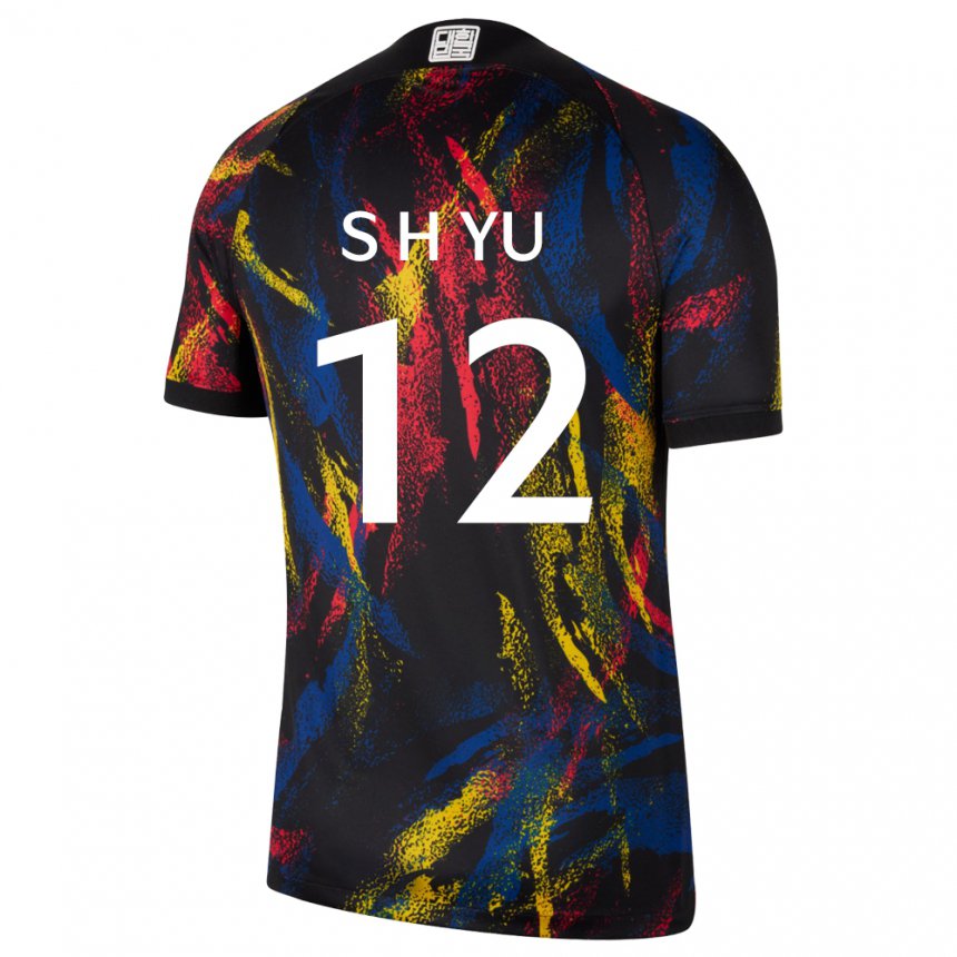 Criança Camisola Sul‑coreana Yu Seung Hyun #12 Multicolorido Alternativa 22-24 Camisa
