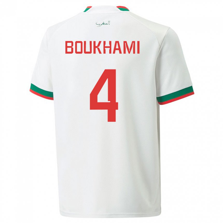 Criança Camisola Marroquina Siham Boukhami #4 Branco Alternativa 22-24 Camisa