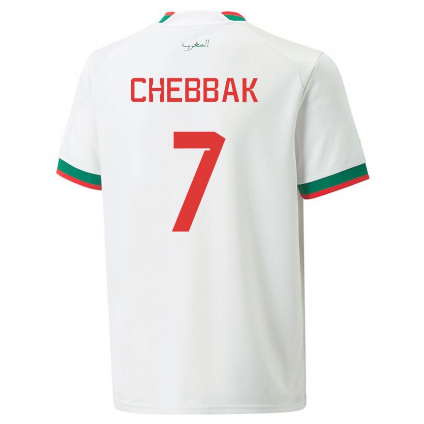 Criança Camisola Marroquina Ghizlane Chebbak #7 Branco Alternativa 22-24 Camisa