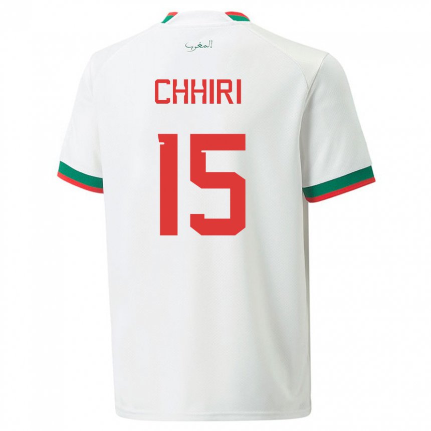 Criança Camisola Marroquina Ghizlane Chhiri #15 Branco Alternativa 22-24 Camisa