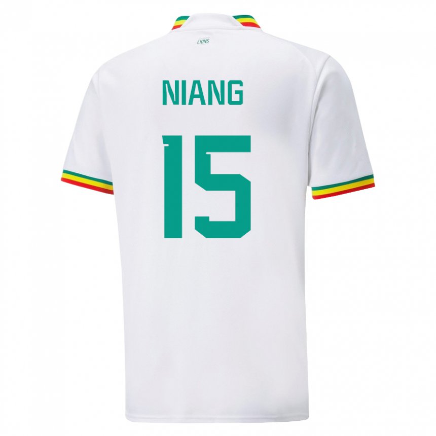 Homem Camisola Senegalesa Jeanne Niang #15 Branco Principal 22-24 Camisa