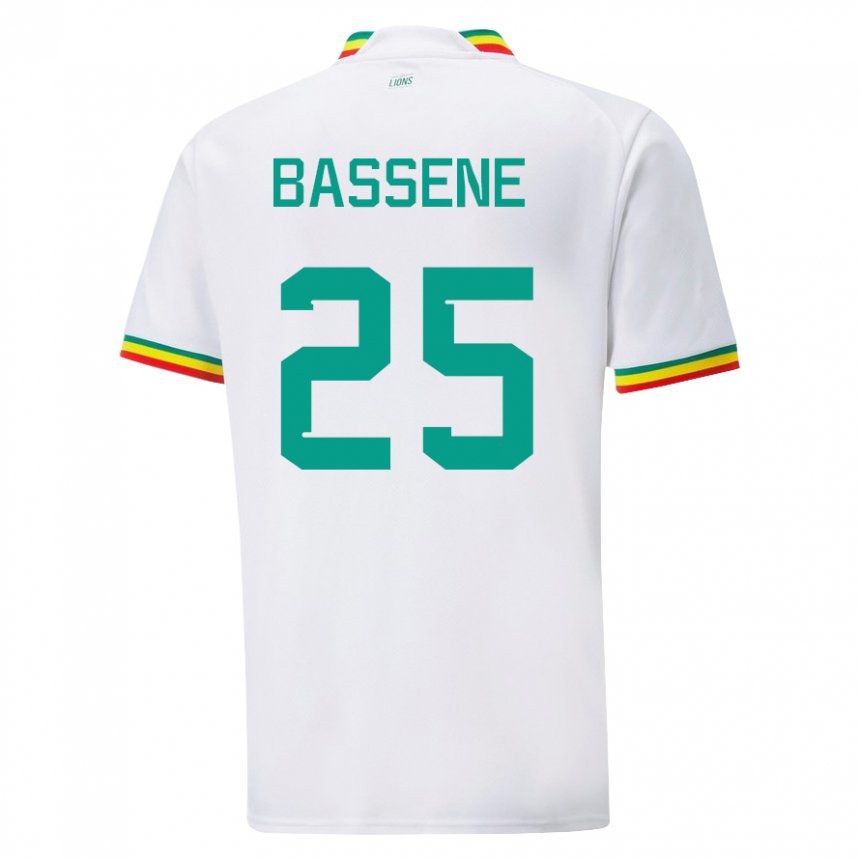 Homem Camisola Senegalesa Pascaline Bassene #25 Branco Principal 22-24 Camisa