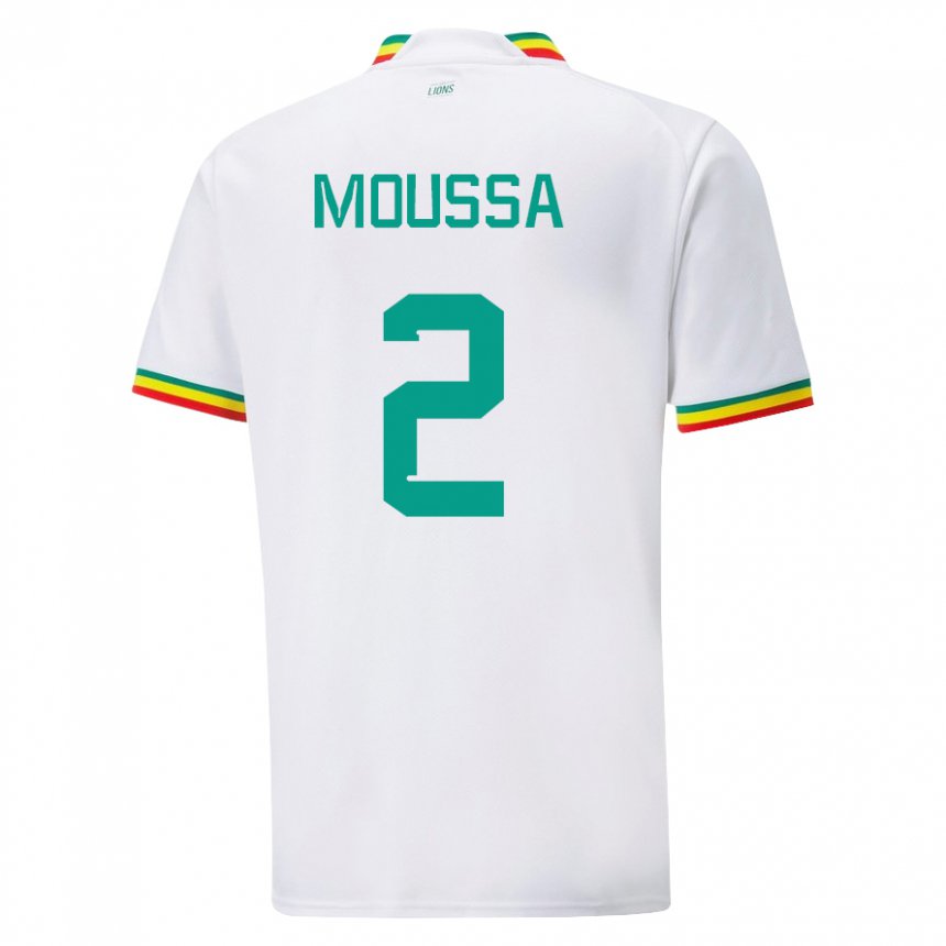 Homem Camisola Senegalesa Moussa N Diaye #2 Branco Principal 22-24 Camisa