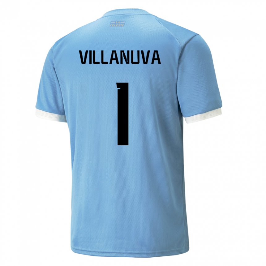 Homem Camisola Uruguaia Josefina Villanuva #1 Azul Principal 22-24 Camisa