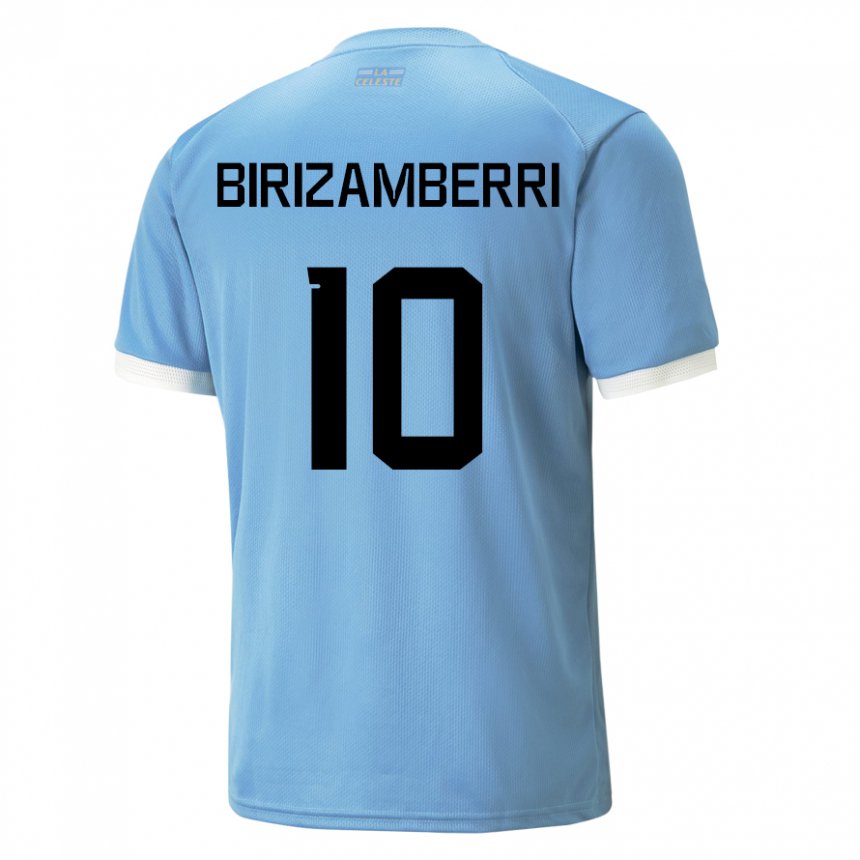 Homem Camisola Uruguaia Carolina Birizamberri #10 Azul Principal 22-24 Camisa