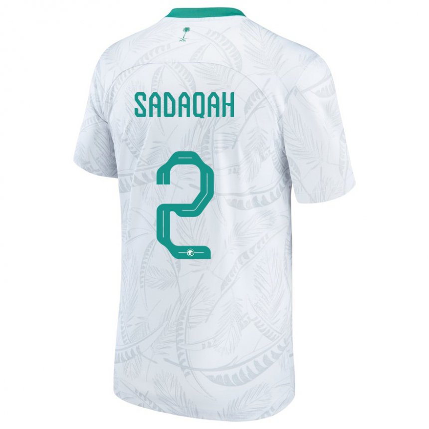 Homem Camisola Saudita Bayan Sadaqah #2 Branco Principal 22-24 Camisa