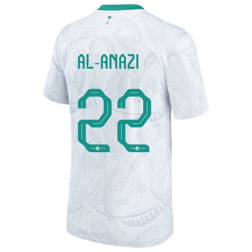 Homem Camisola Saudita Lama Al Anazi #22 Branco Principal 22-24 Camisa