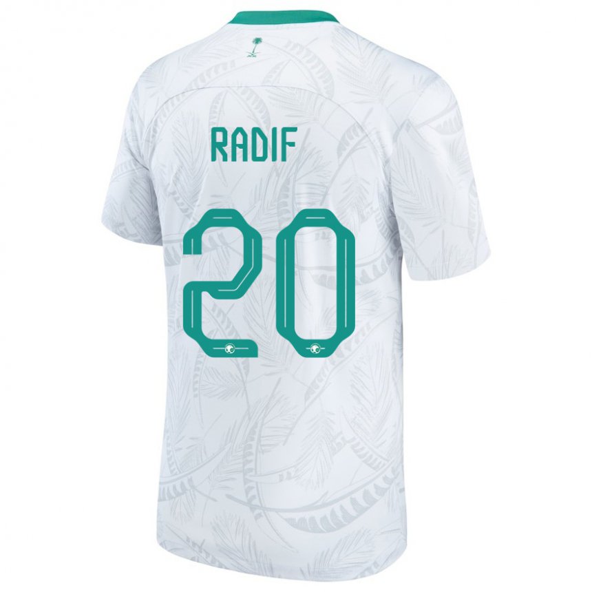 Homem Camisola Saudita Abdullah Radif #20 Branco Principal 22-24 Camisa