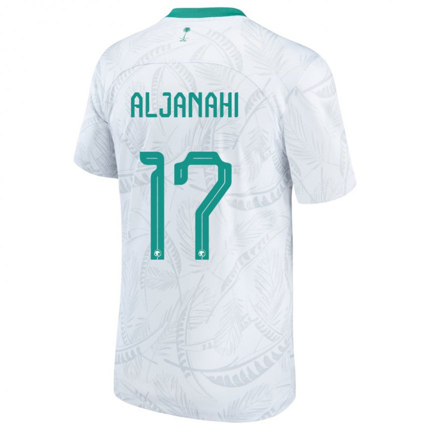 Homem Camisola Saudita Nawaf Aljanahi #17 Branco Principal 22-24 Camisa