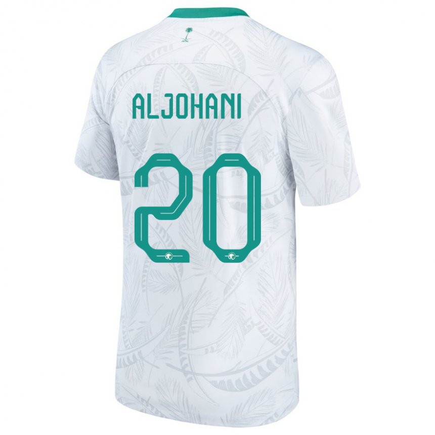 Homem Camisola Saudita Ziyad Aljohani #20 Branco Principal 22-24 Camisa