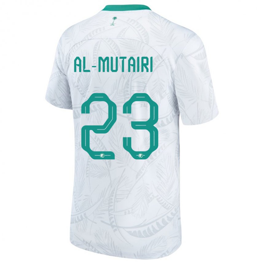 Homem Camisola Saudita Turki Al Mutairi #23 Branco Principal 22-24 Camisa
