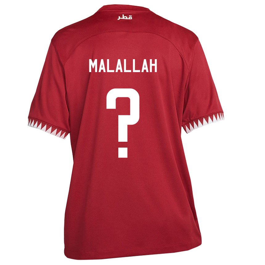 Homem Camisola Catari Ali Malallah #0 Marrom Principal 22-24 Camisa