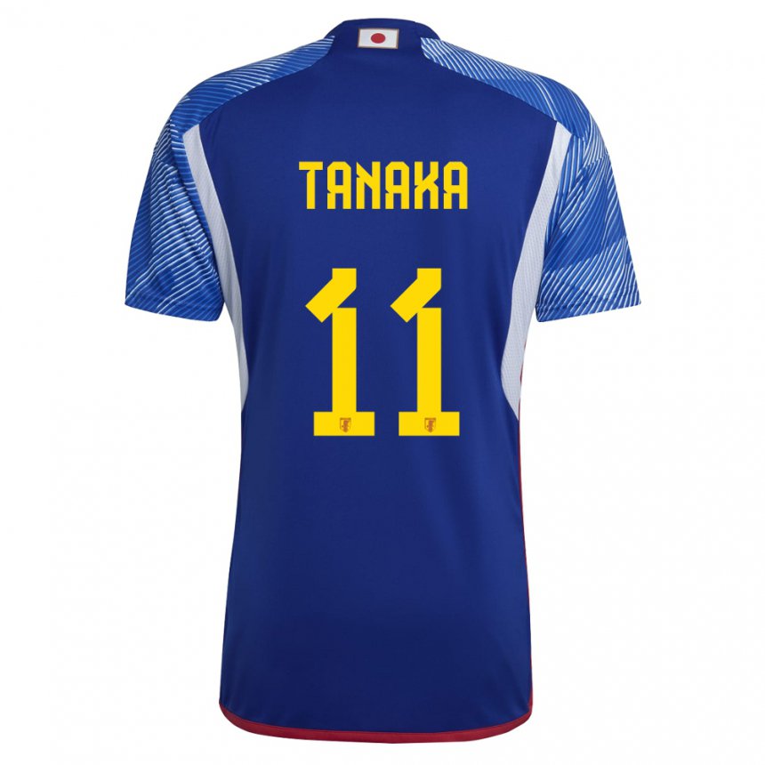 Homem Camisola Japonesa Mina Tanaka #11 Azul Real Principal 22-24 Camisa