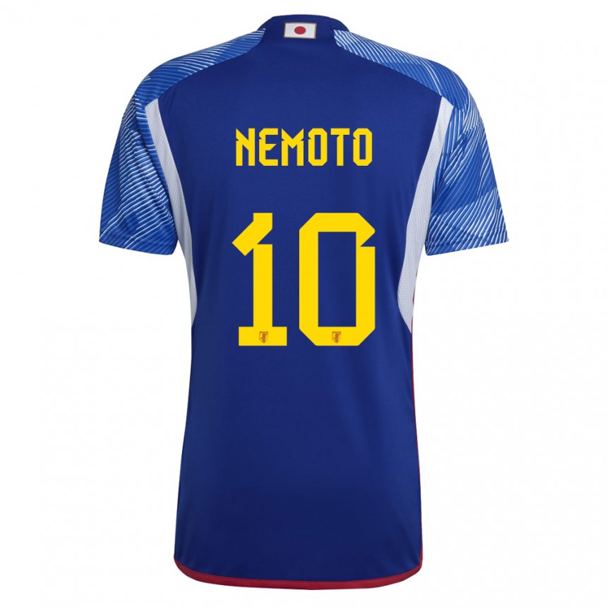 Homem Camisola Japonesa Kotaro Nemoto #10 Azul Real Principal 22-24 Camisa