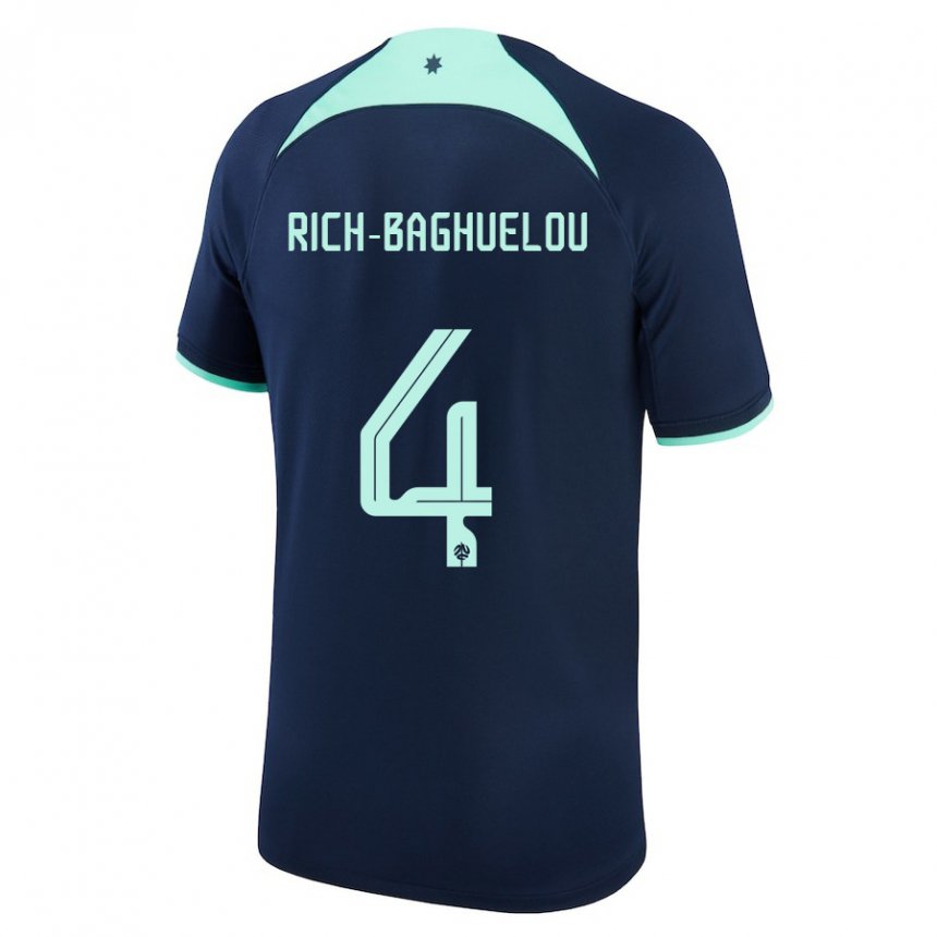 Homem Camisola Australiana Jay Rich Baghuelou #4 Azul Escuro Alternativa 22-24 Camisa