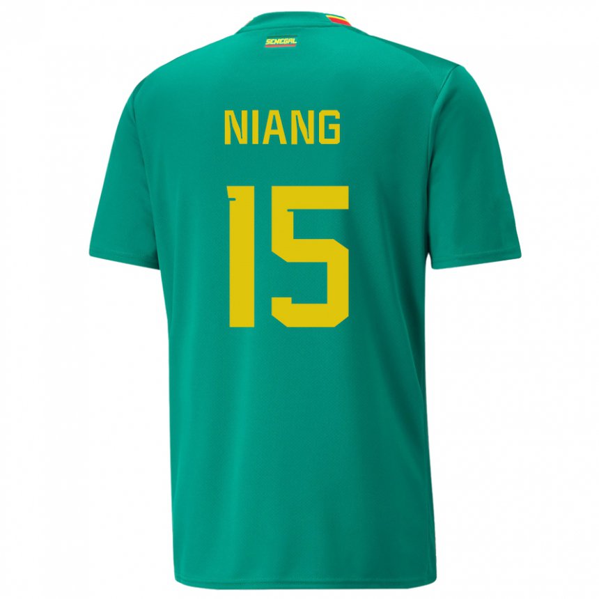 Homem Camisola Senegalesa Jeanne Niang #15 Verde Alternativa 22-24 Camisa