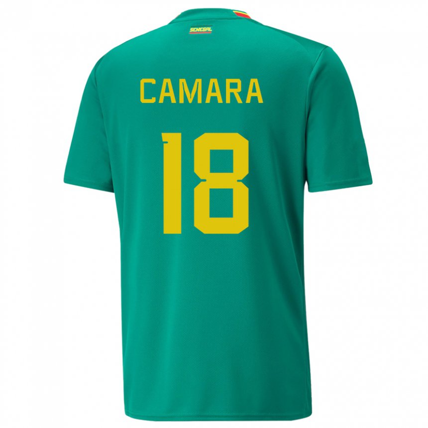 Homem Camisola Senegalesa Meta Camara #18 Verde Alternativa 22-24 Camisa