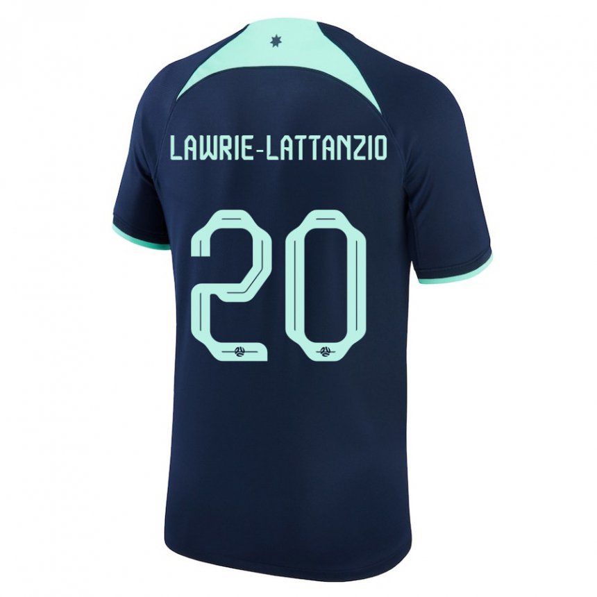 Homem Camisola Australiana Luis Lawrie Lattanzio #20 Azul Escuro Alternativa 22-24 Camisa
