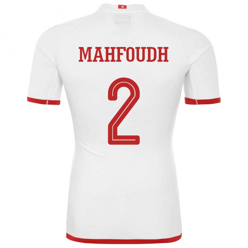 Homem Camisola Tunisiana Dhikra Mahfoudh #2 Branco Alternativa 22-24 Camisa